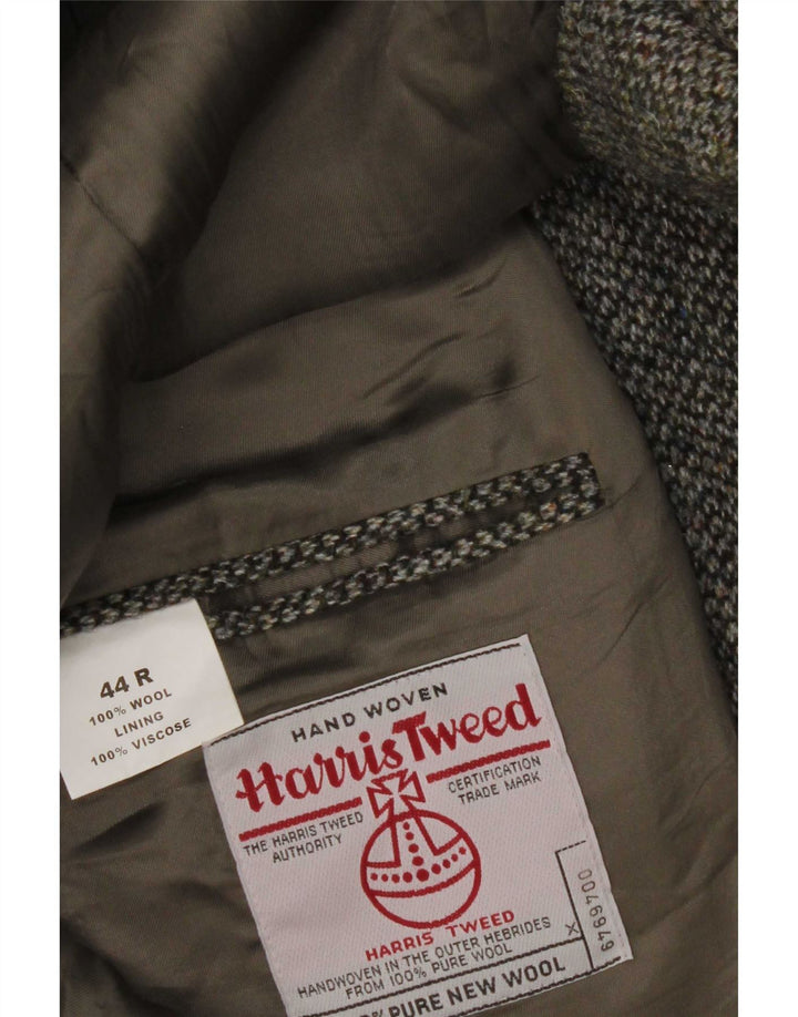 Giacca blazer da uomo Harris Tweed UK 44 2XL Lana nuova grigia