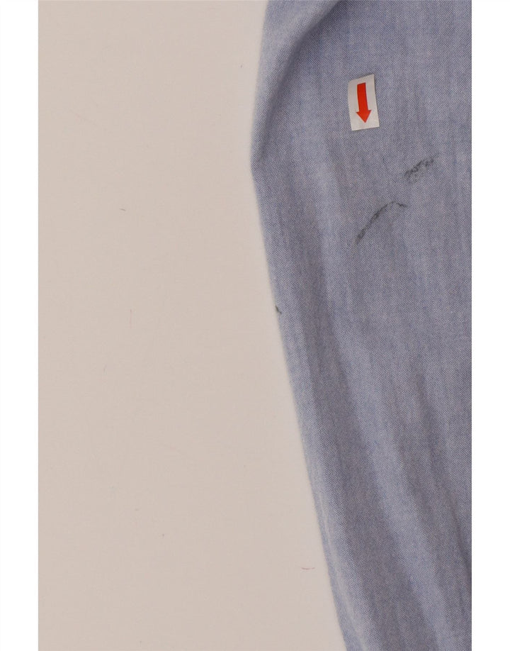 FRENCH CONNECTION Camicia da uomo in cotone blu medio