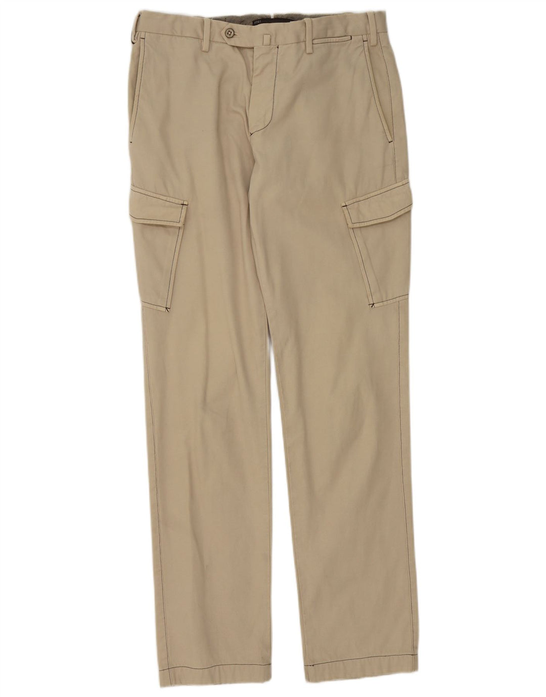 PT01 Pantaloni Cargo da Uomo Slim Fit IT 48 Medio W32 L33 Beige Cotone
