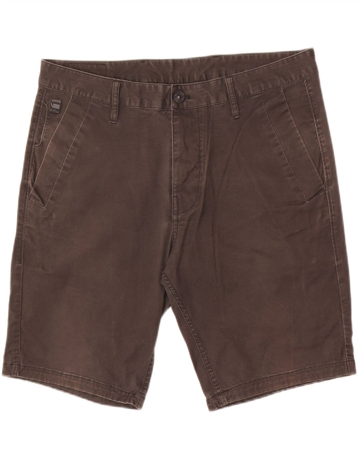 Pantaloncini chino da uomo G-Star W34 Large in cotone grigio