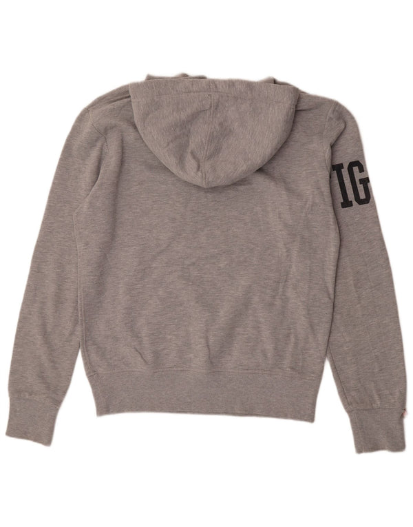 Superdry Mens Graphic Hoodie Jumper Medium Grey Cotton