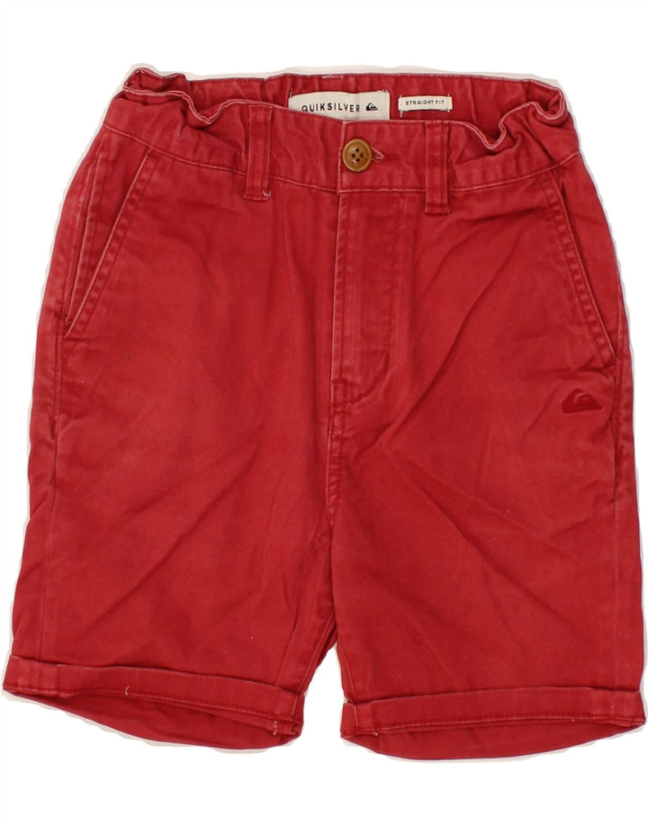 QUIKSILVER Boys Denim Shorts 10-11 Years W25 Red Vintage Quiksilver and Second-Hand Quiksilver from Messina Hembry 