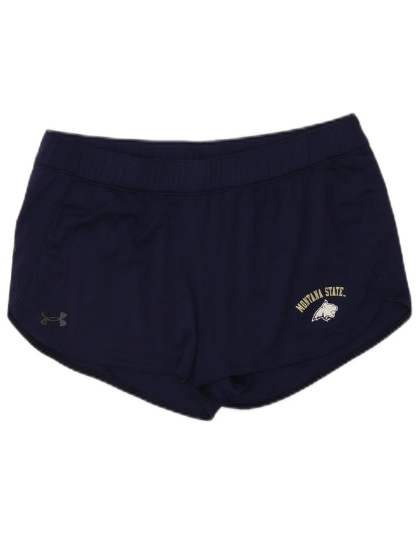 Pantaloncini sportivi Under Armour da donna Montana UK 16 Large blu navy in poliestere