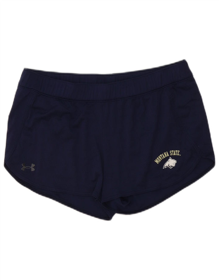 Pantaloncini sportivi Under Armour da donna Montana UK 16 Large blu navy in poliestere