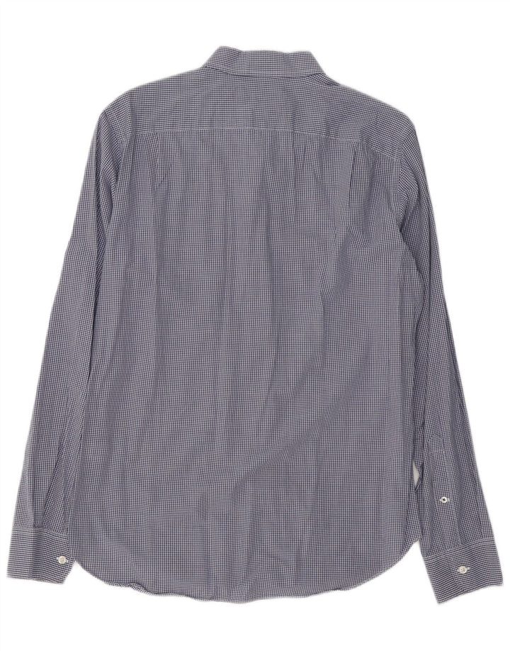 BONOBOS Camicia slim fit da uomo in cotone a quadretti blu navy medio