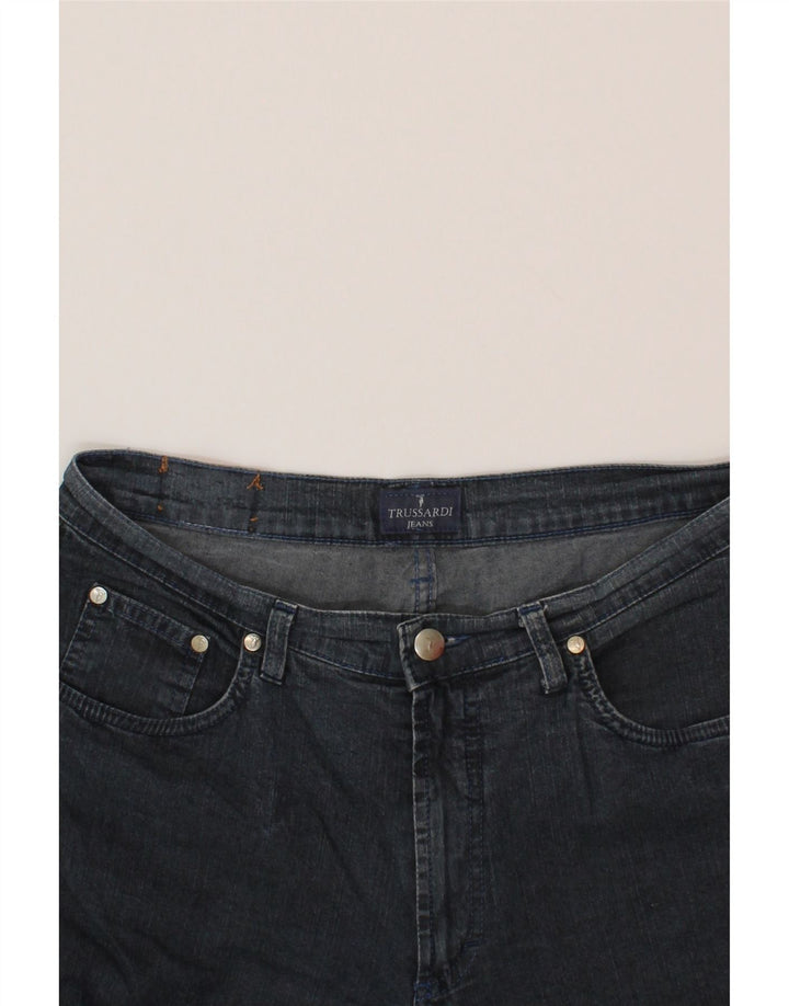 TRUSSARDI Womens Straight Jeans W32 L31 Blue Cotton Vintage Trussardi and Second-Hand Trussardi from Messina Hembry 