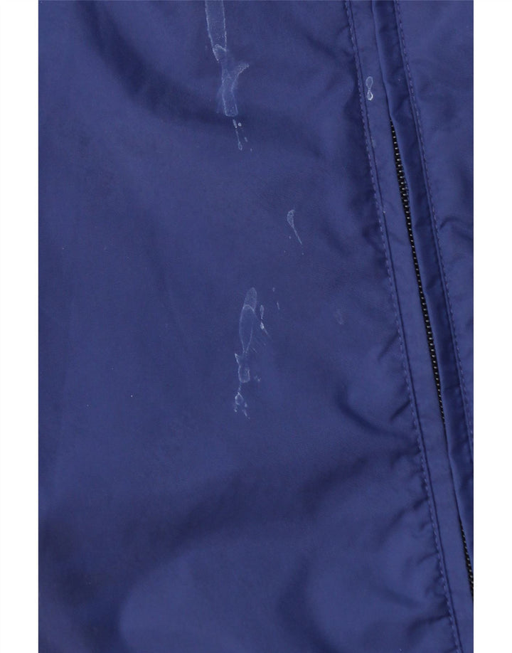 Giacca antipioggia con cappuccio Adidas da ragazzo 11-12 anni in nylon blu navy