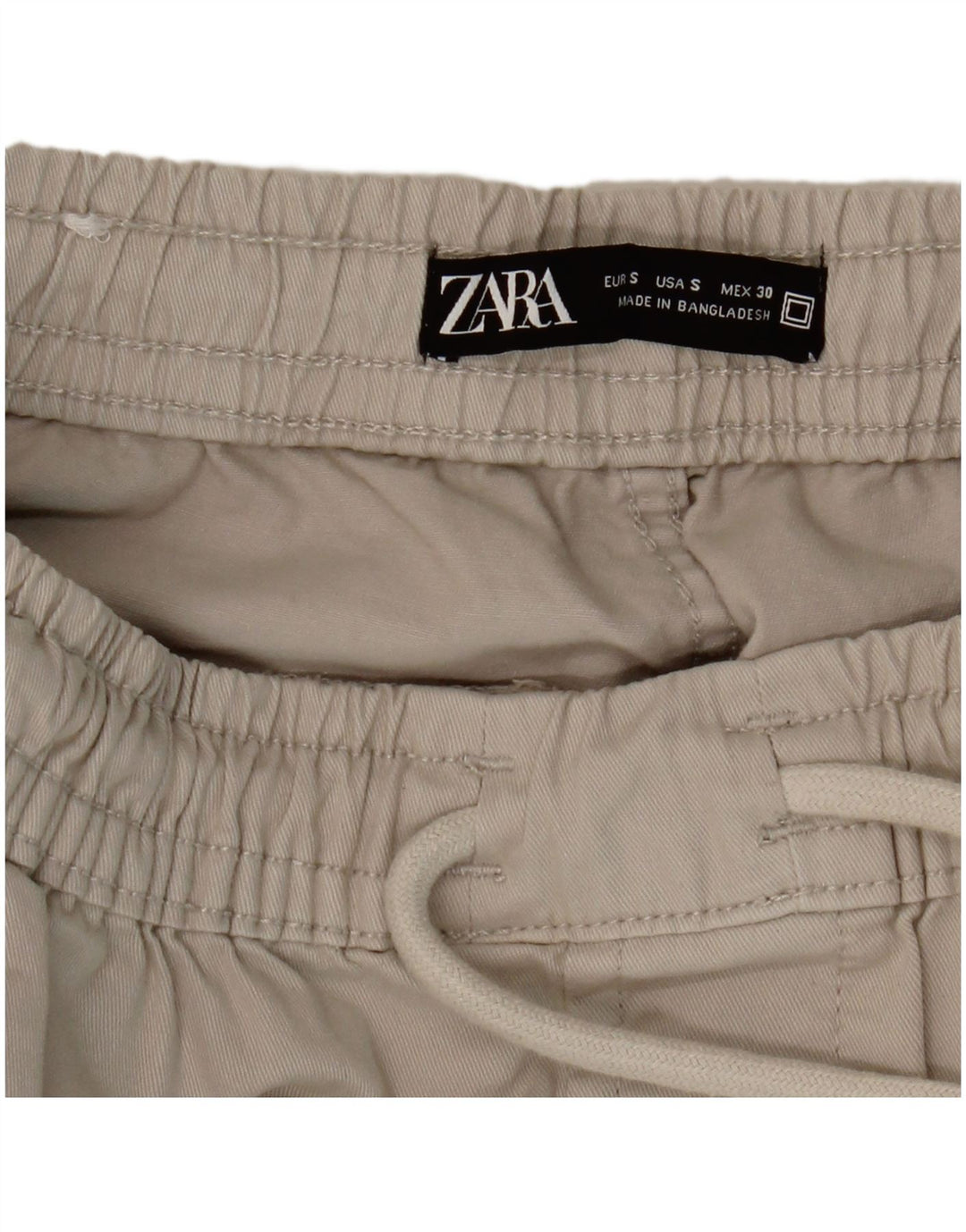 Pantaloni cargo da jogging Zara da uomo piccoli W30 L26 Beige