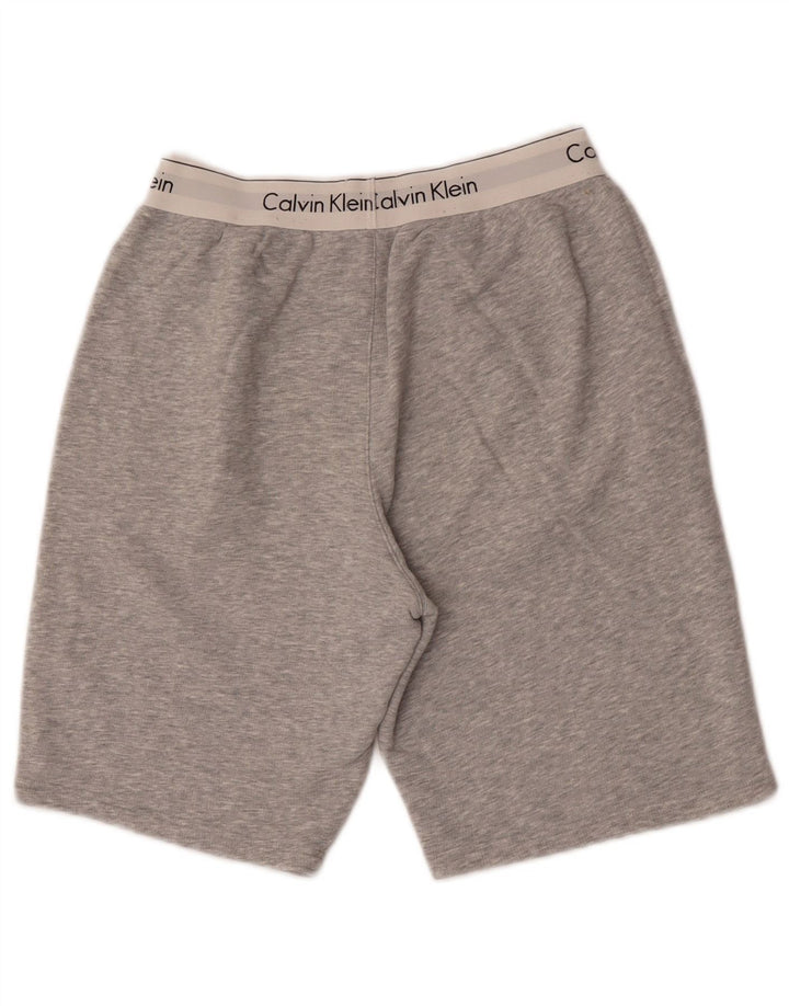 Pantaloncini sportivi grafici da uomo Calvin Klein piccoli in cotone grigio