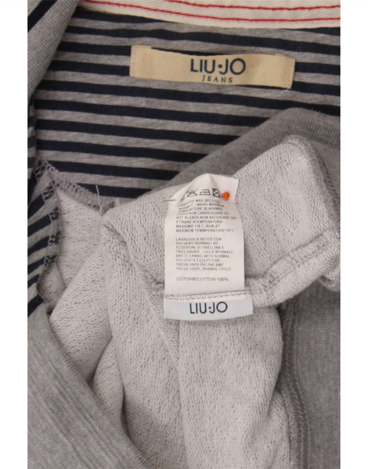 Giacca da ginnastica grafica da uomo Liu Jo XL in cotone grigio