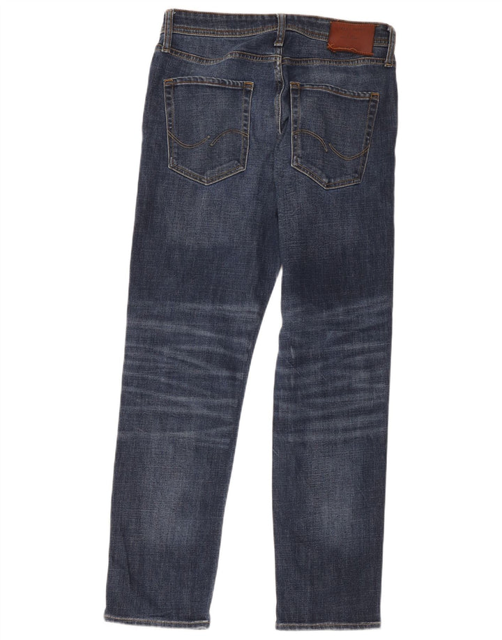 Jeans dritti da uomo Jack & Jones W30 L32 cotone blu