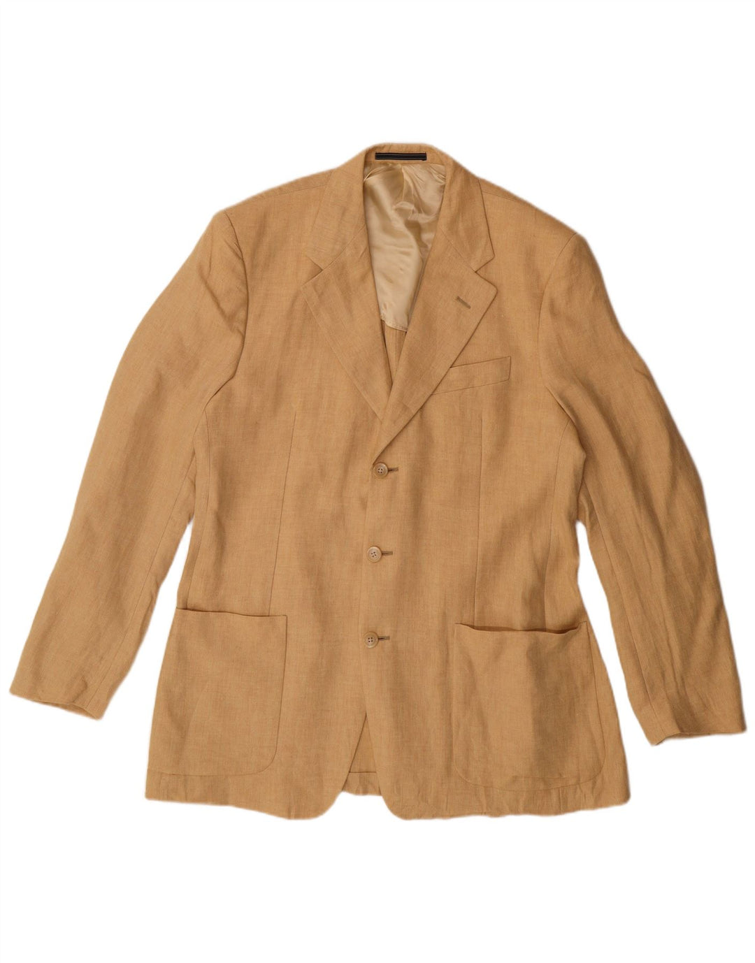 Giacca blazer a 3 bottoni vestibilità regolare Madison VINTAGE da uomo IT 48 Beige medio