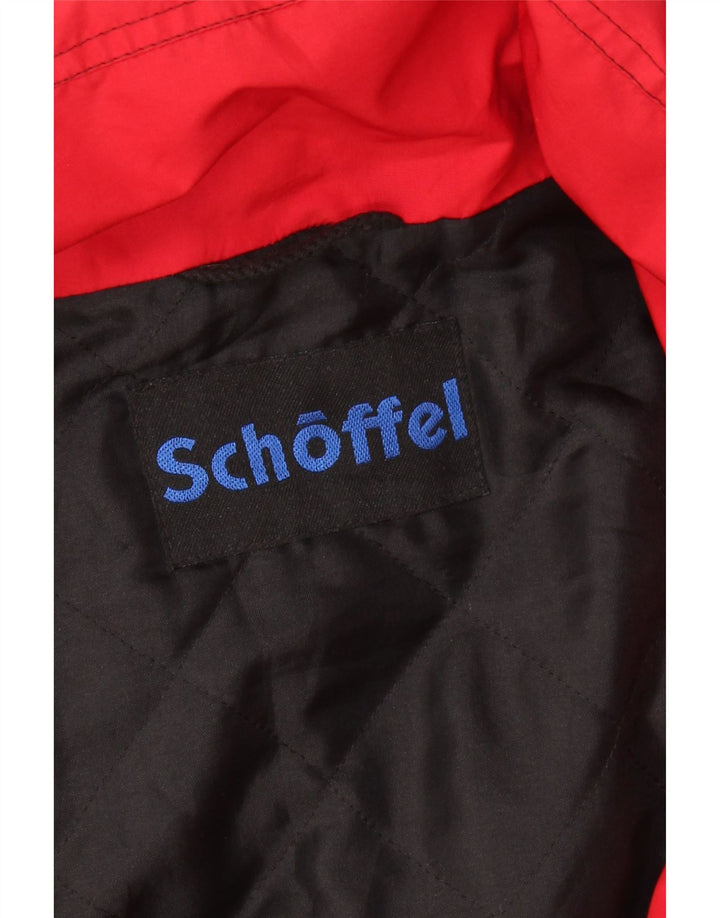 Giacca da sci con cappuccio da uomo SCHOFFEL UK 42 XL Red Colourblock
