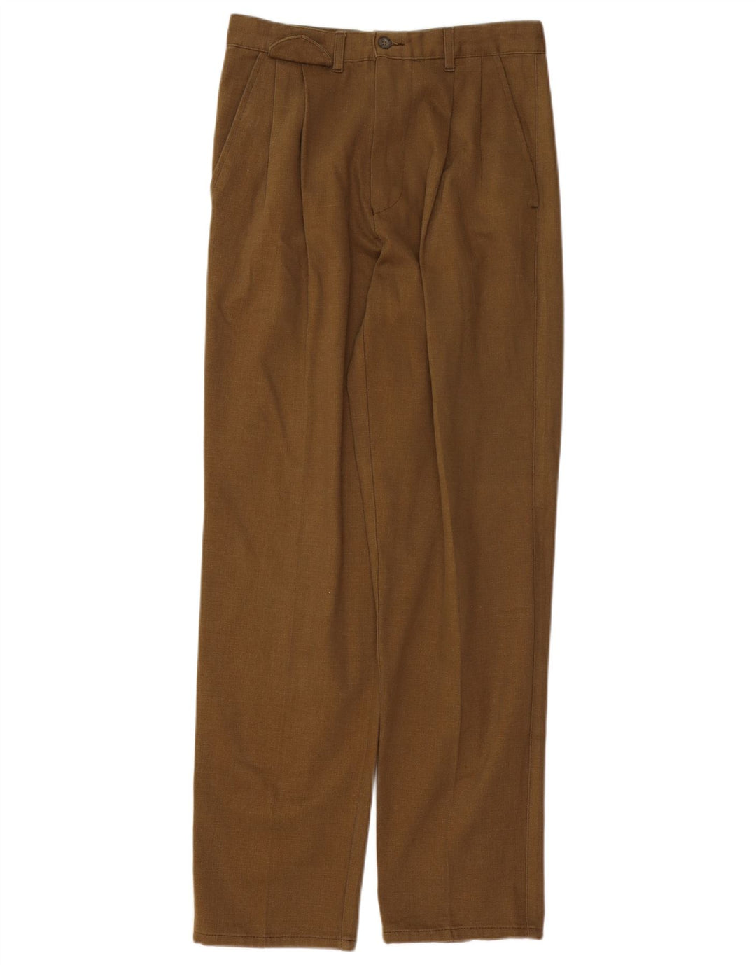 Pantaloni chino da uomo VINTAGE con pegging W28 L31 cotone marrone