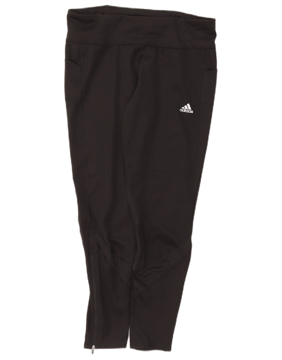 Leggings ADIDAS Aeroready da donna UK 16/18 Large Nero Poliestere