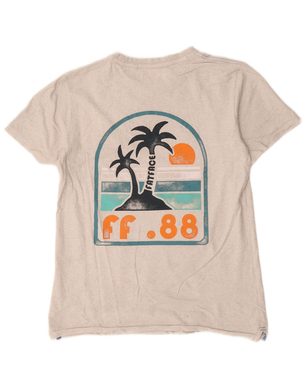 T-shirt grafica da uomo Fat Face Top piccola grigia