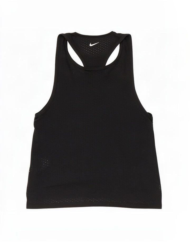 Canotta Nike Dri Fit da donna UK 10 piccola in poliestere nero