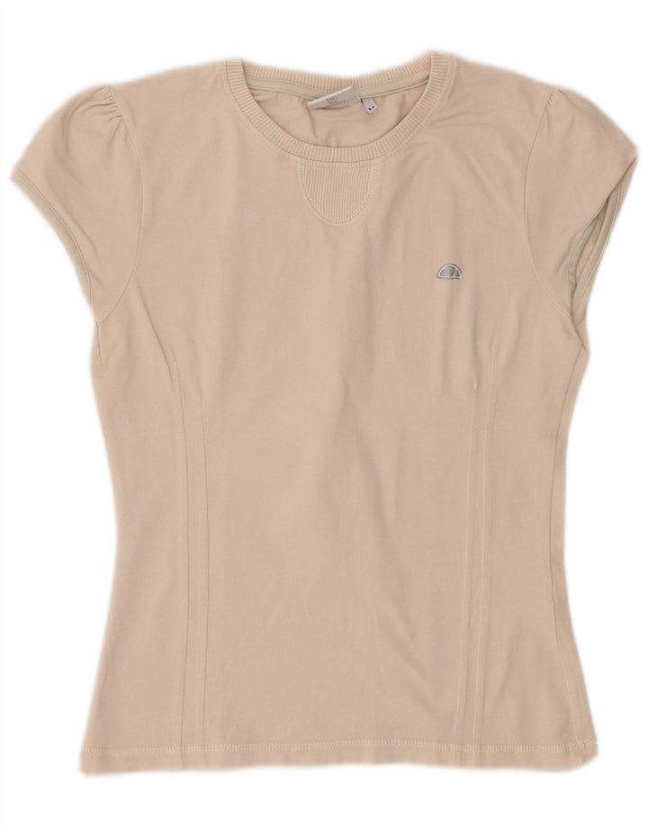 T-shirt da donna Ellesse Top UK 12 medio bianco sporco