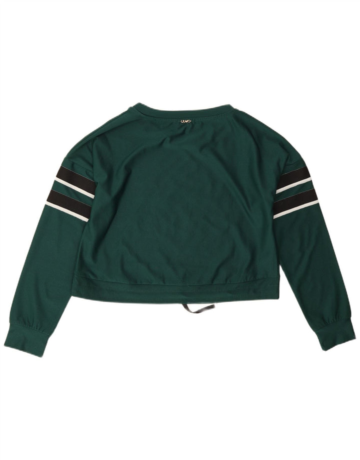 Felpa con grafica oversize da donna Liu Jo UK 10 piccola verde