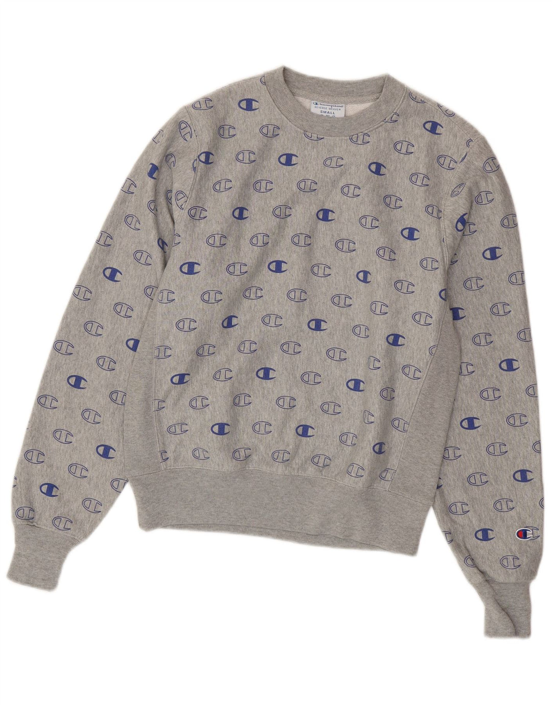 Felpa oversize da donna CHAMPION Reverse Weave, maglione UK 10 piccolo grigio