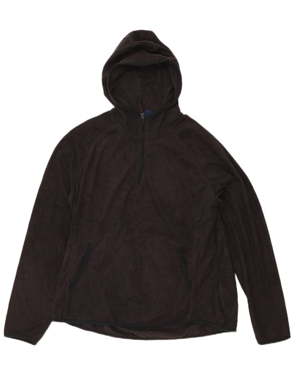 Maglione in pile da donna con cappuccio e zip Mountain Warehouse UK 18 XL Nero