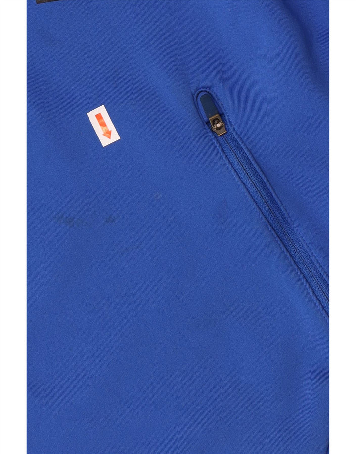 Maglione con cappuccio grafico NIKE da bambino Dri Fit 8-9 anni piccolo in poliestere blu