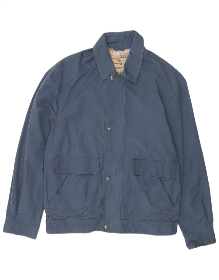Giubbotto bomber da uomo del progetto europeo UK 40 grande poliestere blu