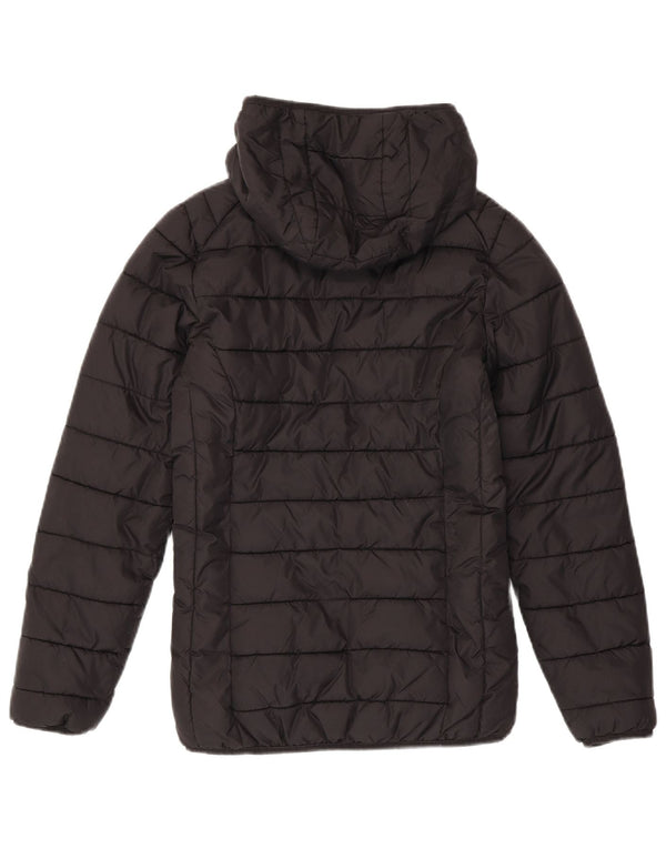 Giacca reversibile imbottita con cappuccio da donna Ellesse UK 6 XS nylon nero