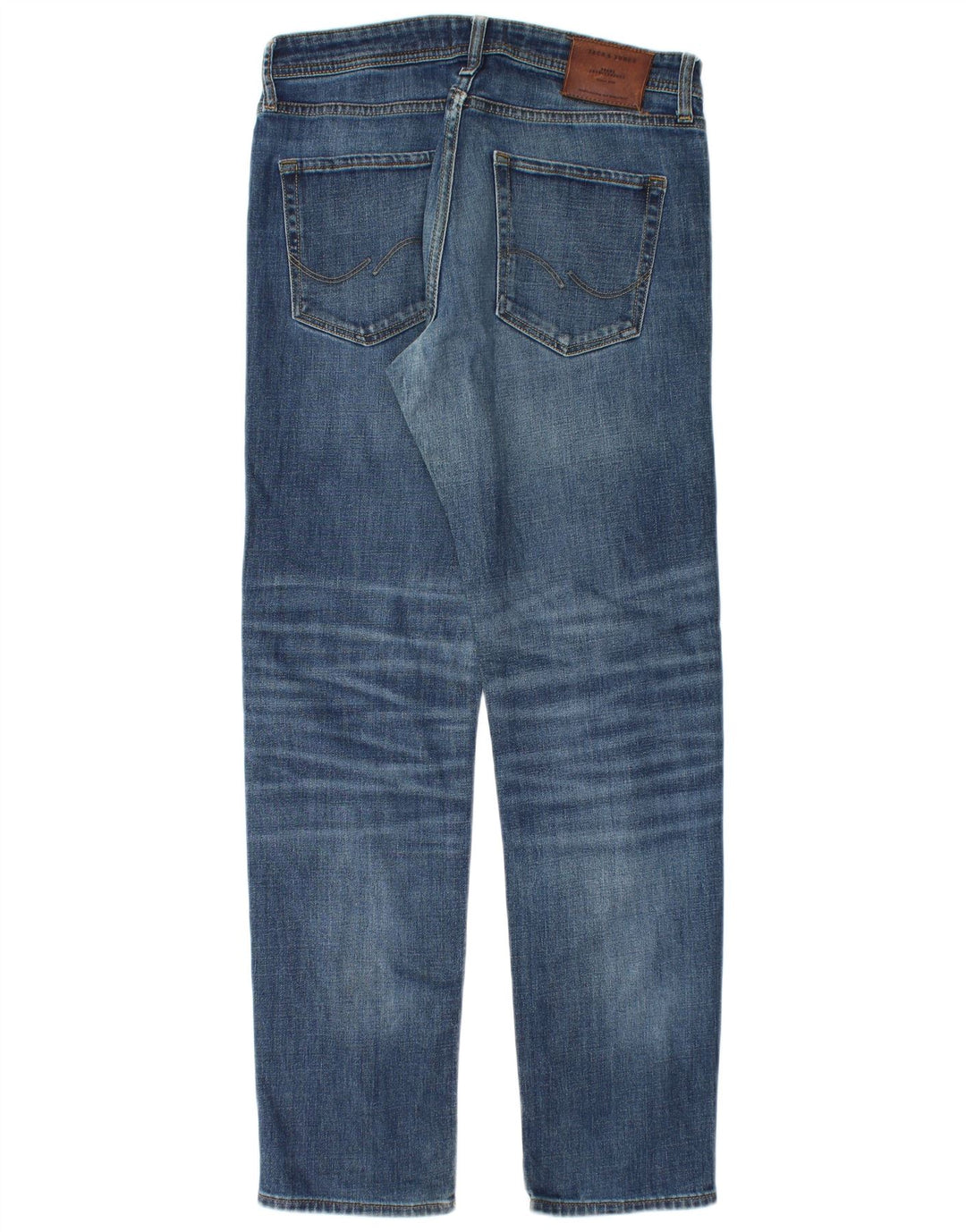 Jack & Jones Uomo Mike Slim Jeans W30 L32 Cotone Blu