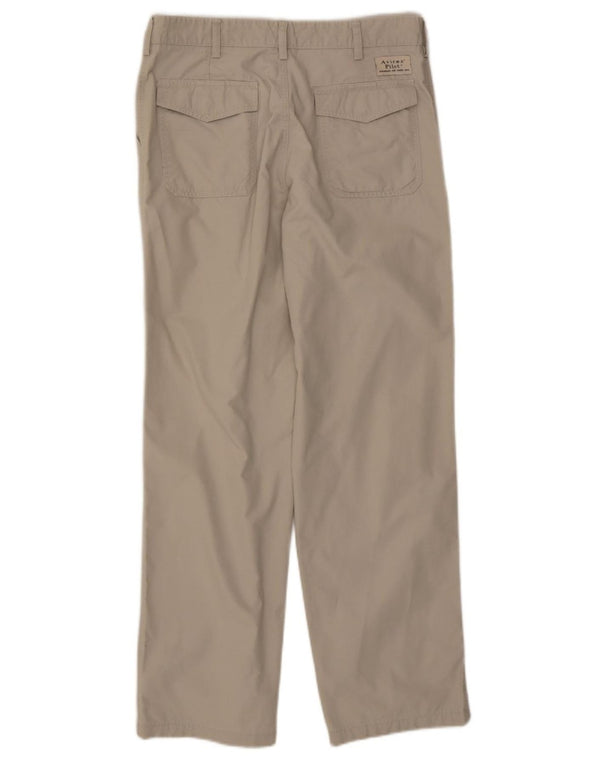 Pantaloni chino dritti da uomo Avirex W32 L31 in cotone beige