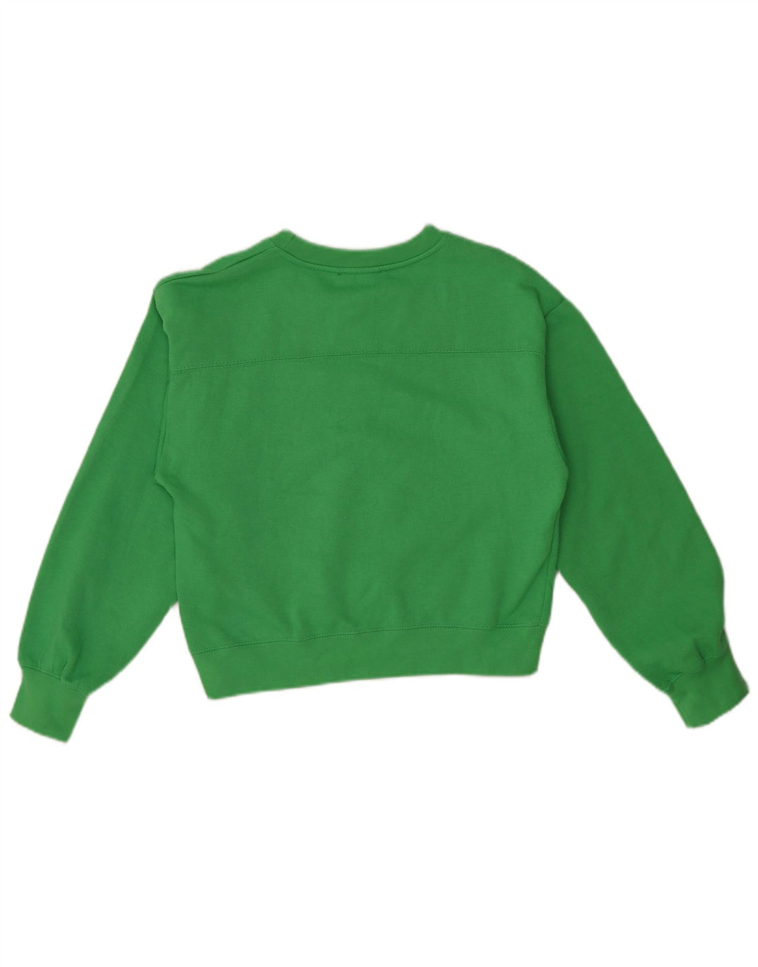 Felpa corta da donna Zara UK 10 piccola verde poliestere
