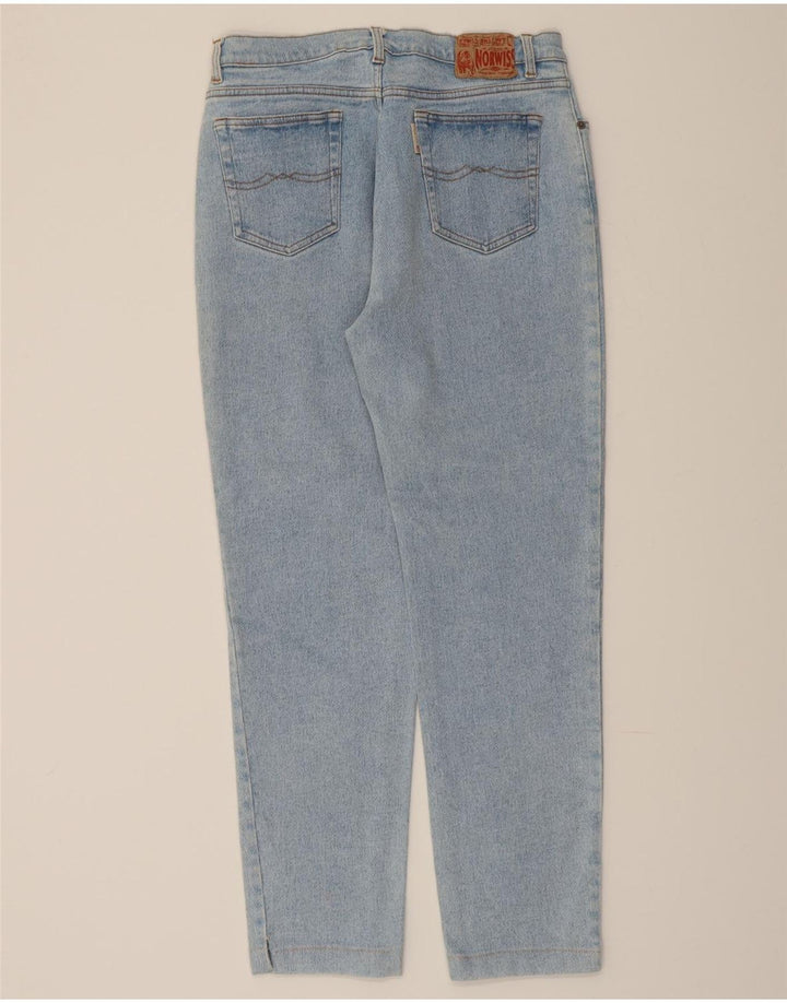 VINTAGE Womens Tapered Jeans IT 42 Medium W32 L27 Blue Cotton Vintage Vintage and Second-Hand Vintage from Messina Hembry 