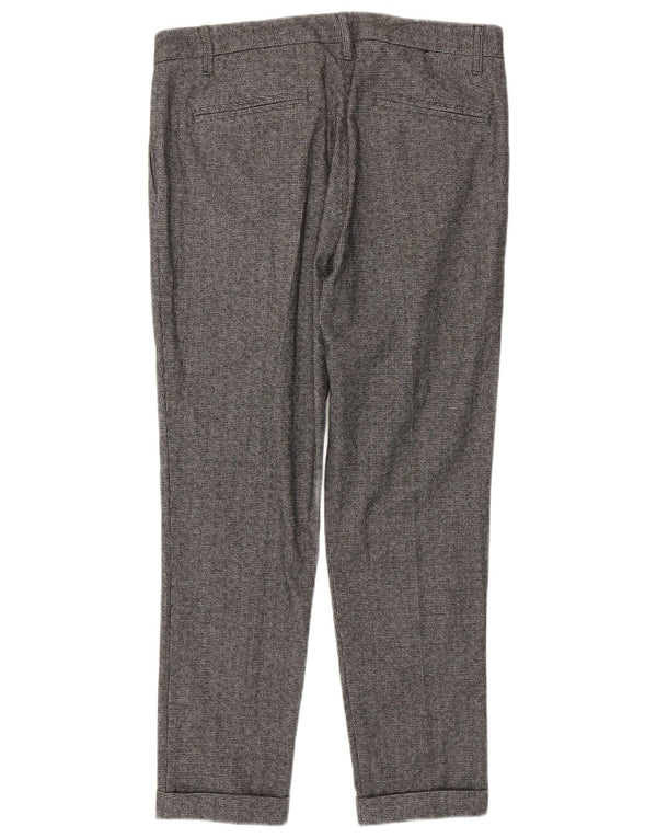 Pantaloni da completo da uomo Benetton con pegging IT 46 Small W32 L27 Cotone grigio
