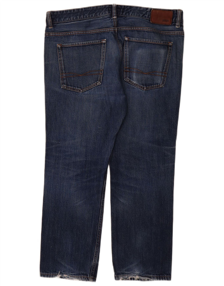 Jeans dritti da uomo Hugo Boss W36 L28 cotone blu