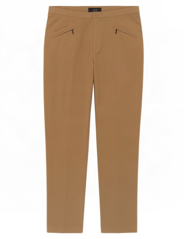 Pantaloni casual slim fit da donna Marks & Spencer UK 16 Large W34 L30 Marrone