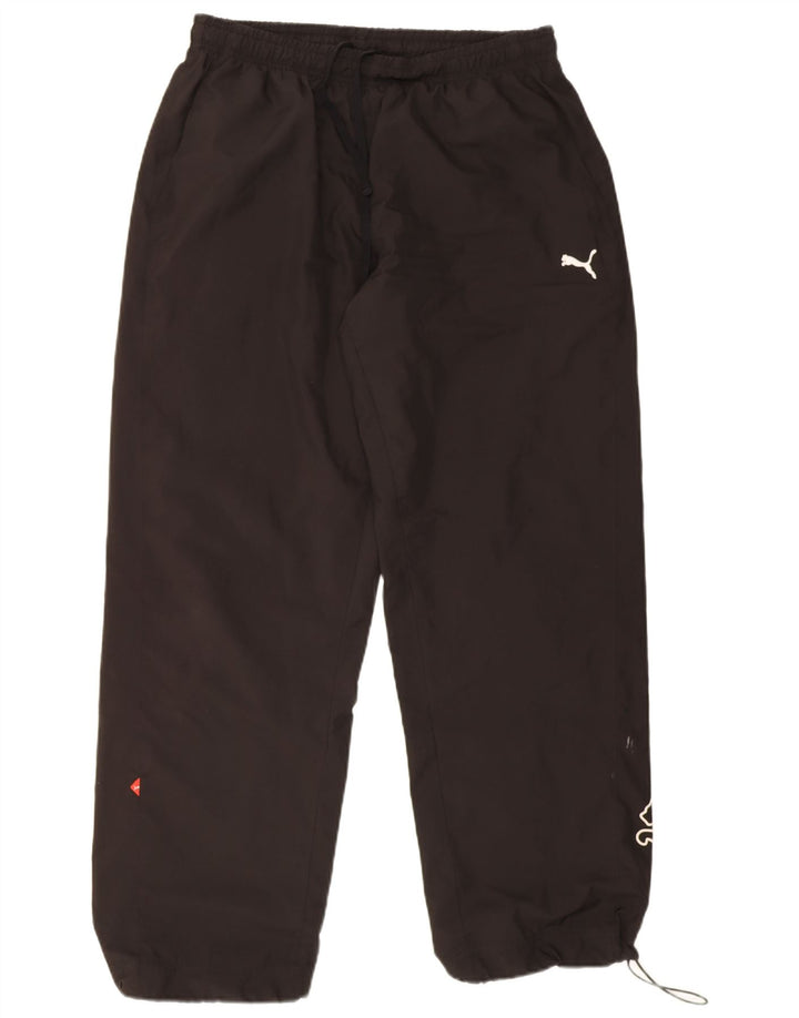 Pantaloni da tuta grafica da uomo Puma Large neri in poliestere