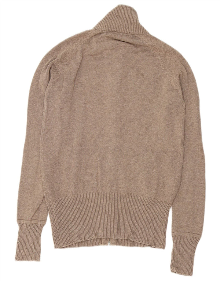 Maglione cardigan da donna Zara UK 14 Cotone grigio medio