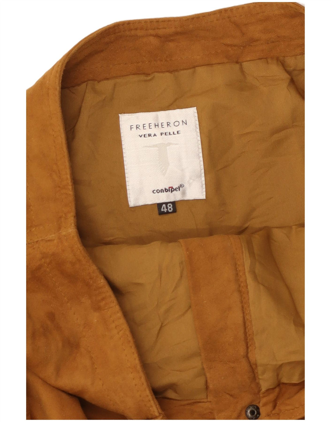 Gonna a trapezio da donna a vita alta Conbipel IT 48 XL W32 Pelle marrone