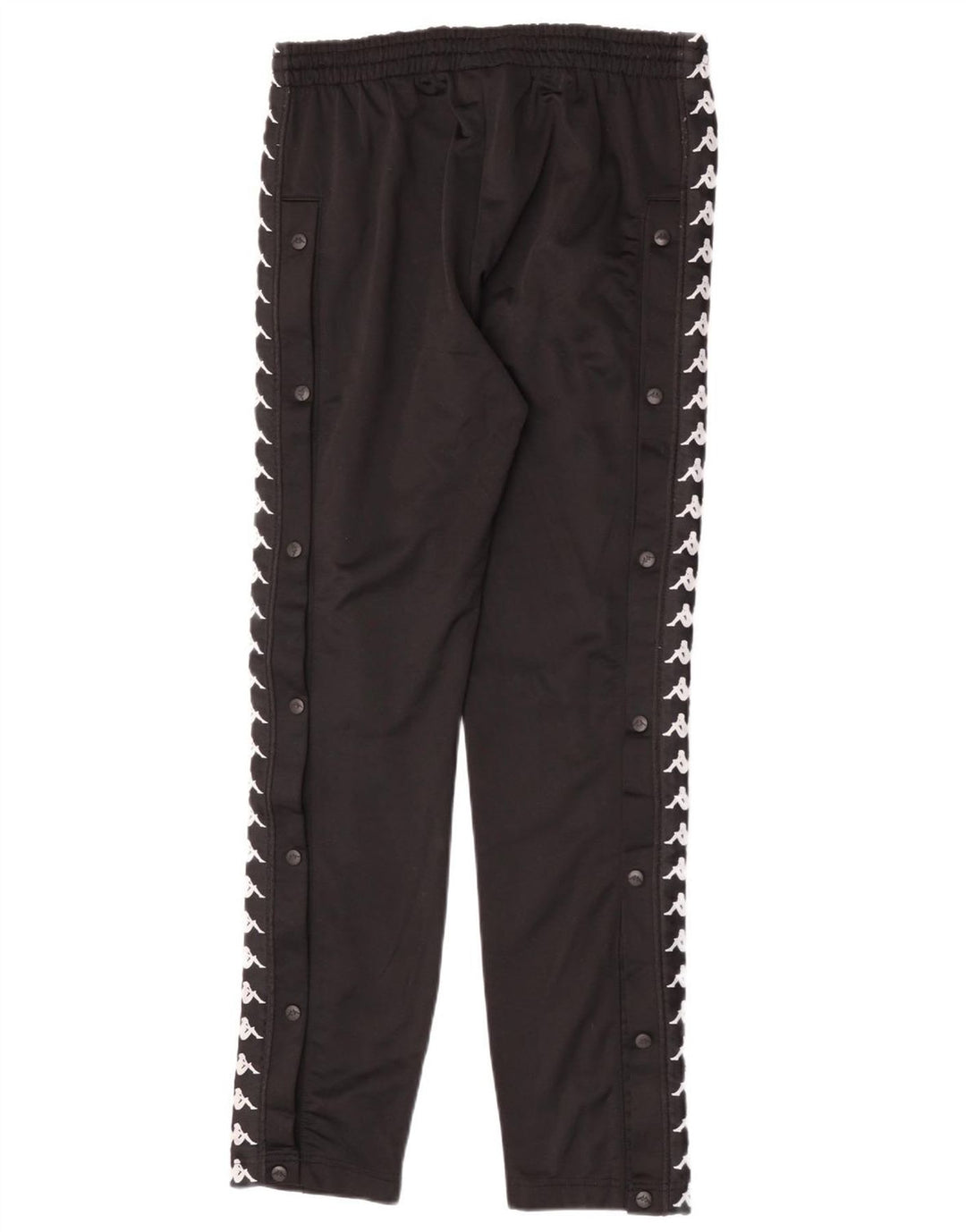 Pantaloni da tuta con grafica Kappa da uomo, poliestere nero medio