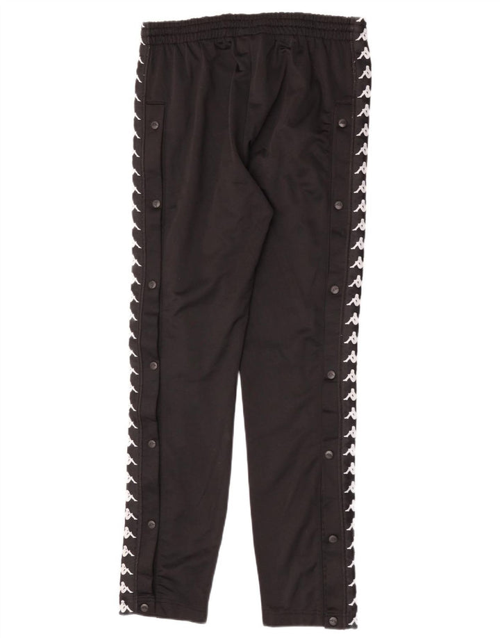 Pantaloni da tuta con grafica Kappa da uomo, poliestere nero medio
