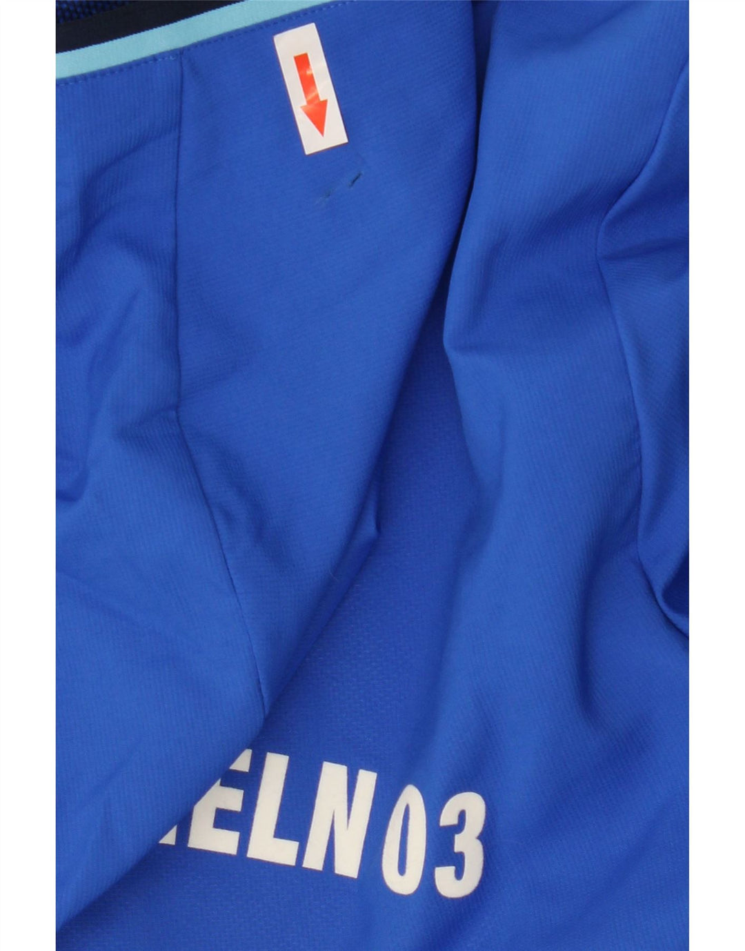 Giacca sportiva da uomo con cappuccio grafico Adidas, giacca in poliestere blu medio