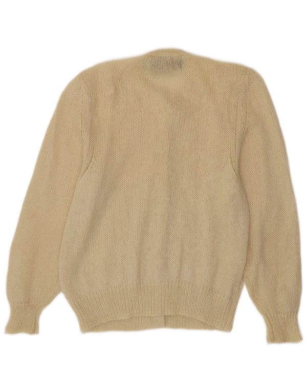 Maglione cardigan da donna Beatrice UK 10 piccolo mohair beige
