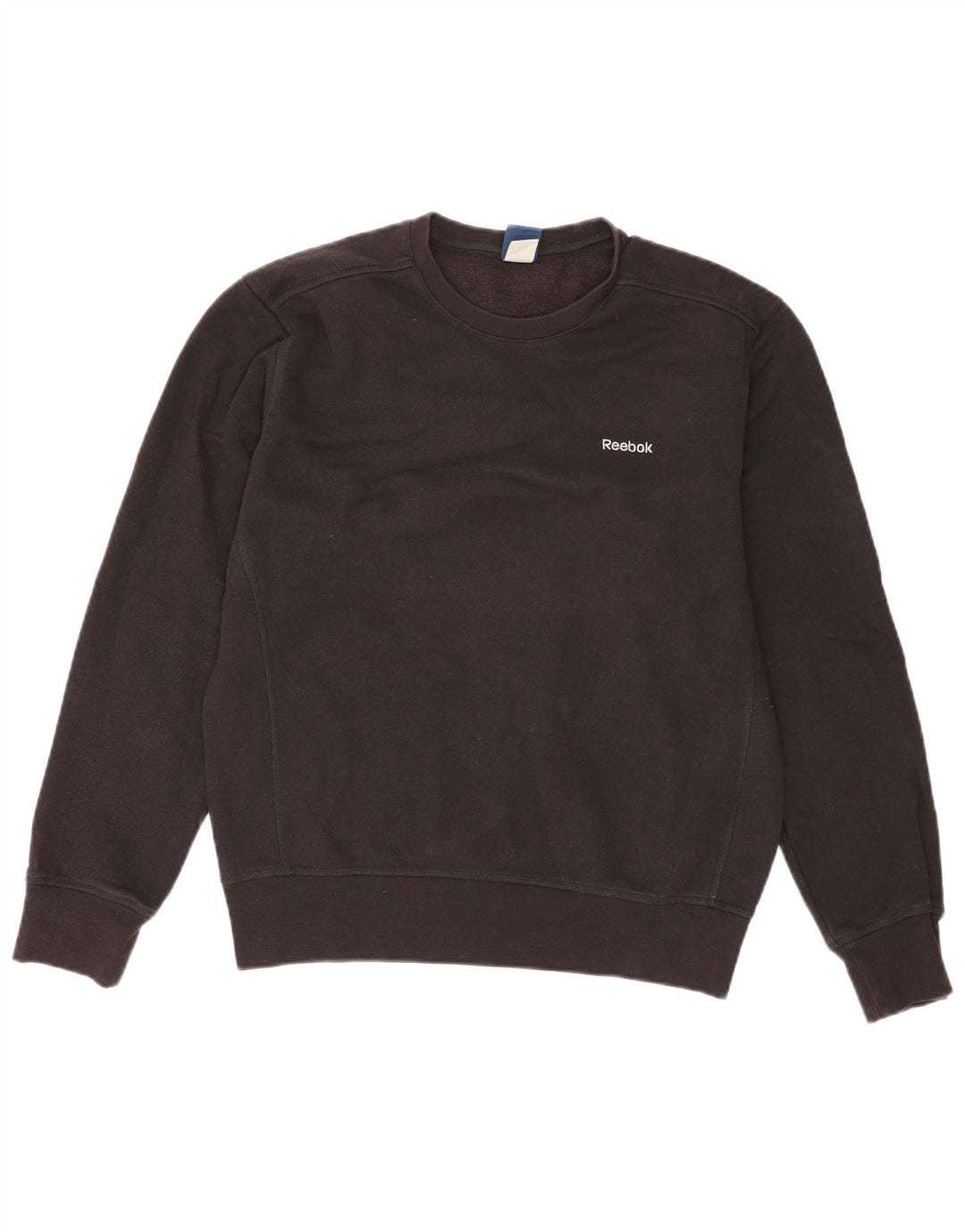 REEBOK Felpa da uomo Maglione medio cotone nero