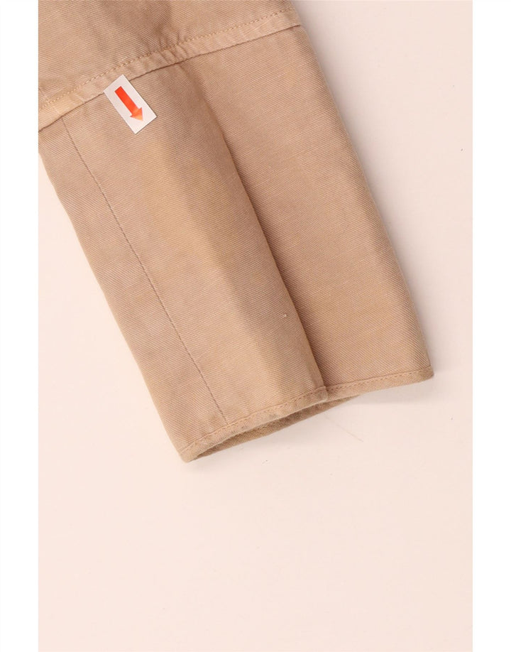 Giacca blazer da donna a 2 bottoni PINKO UK 8 piccola in cotone beige