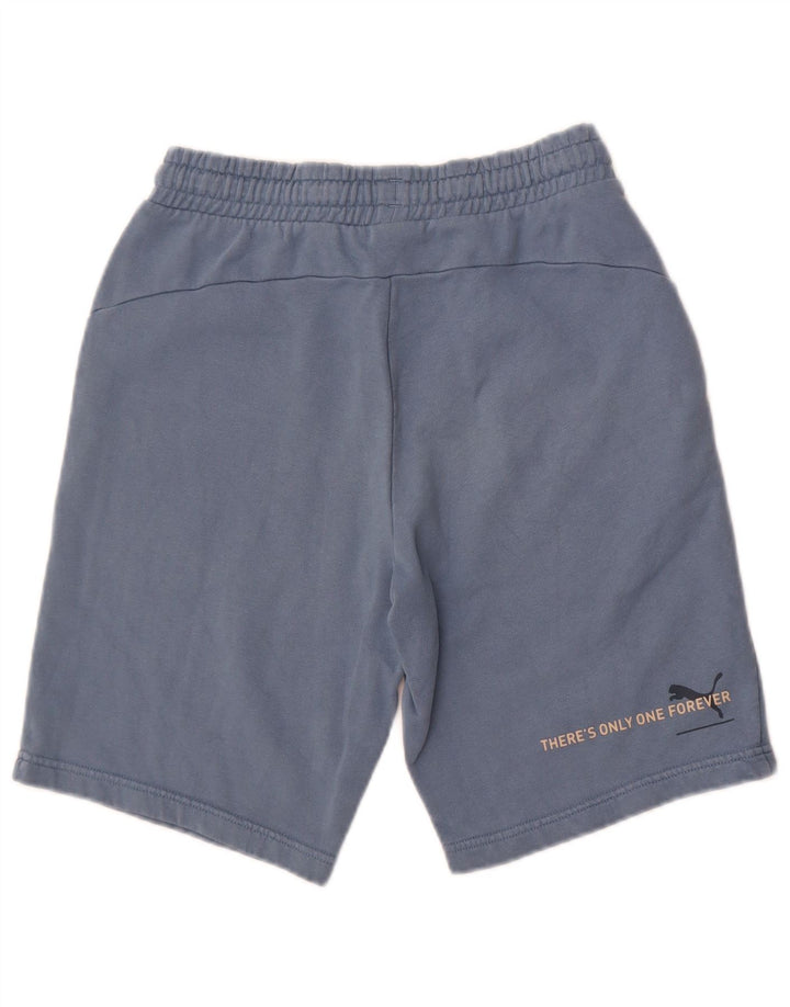 Pantaloncini sportivi da uomo Puma piccoli in cotone blu
