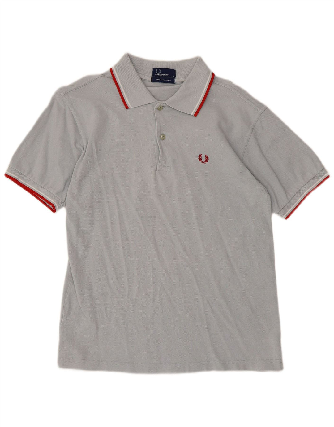Polo da uomo Fred Perry piccola in cotone grigio
