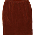 VINTAGE Womens Pencil Skirt Large W28  Brown Cotton Vintage Vintage and Second-Hand Vintage from Messina Hembry 