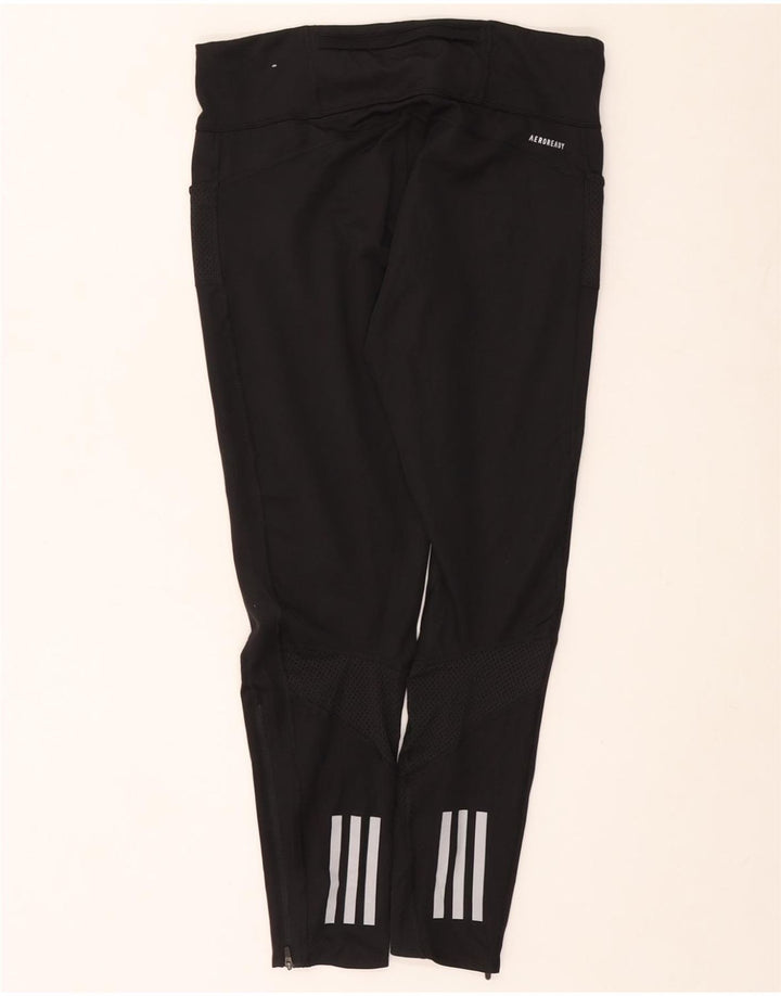 Leggings ADIDAS Aeroready da donna UK 16/18 Large Nero Poliestere