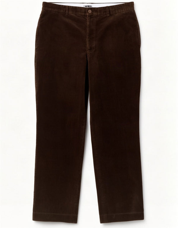 Tommy Hilfiger Uomo Golf Regular Corduroy Pantaloni W38 L32 Marrone Cotone
