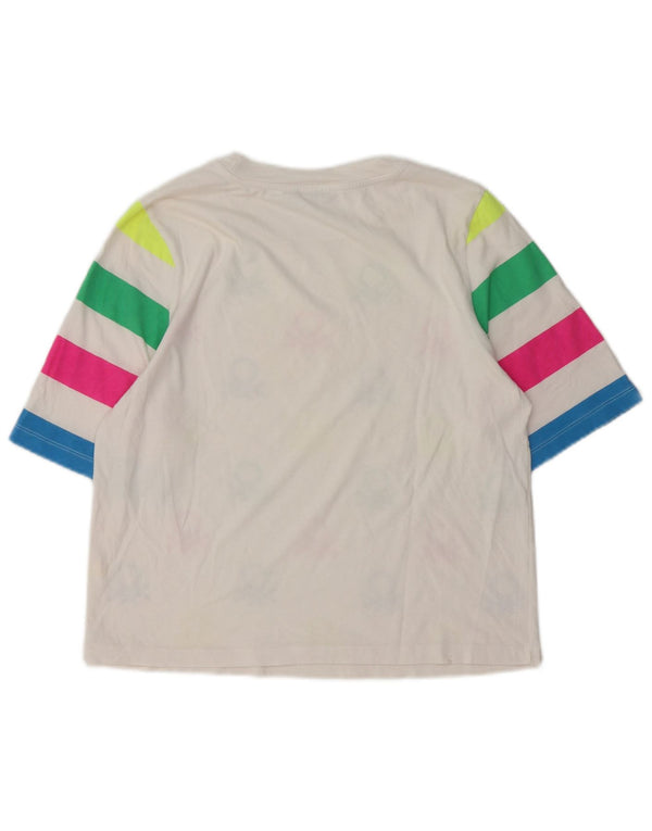 T-shirt grafica per bambina BENETTON 13-14 anni Colorblock bianco